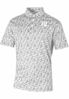 Main image for Mens Indiana Hoosiers Grey Columbia Heat Seal Westside Country Short Sleeve Polo Shirt