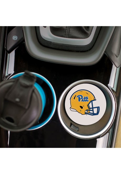 Blue Pitt Panthers 2 Pack Team Helmet Car Coaster