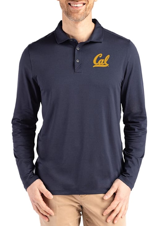 Cal Golden Bears Mens Cutter and Buck NAVY Coastline Long Sleeve