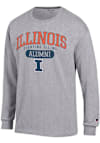 Main image for Mens Illinois Fighting Illini Grey Champion Pill Alumni Jersey Tee