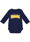 Main image for Baby Navy Blue Drexel Dragons Team Logo Long Sleeve One Piece