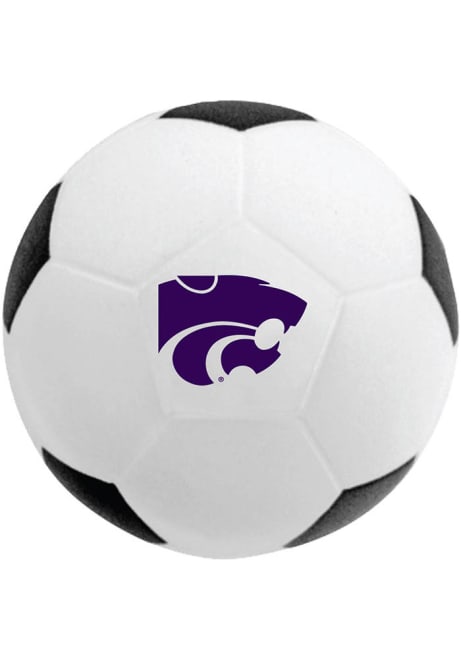 White K-State Wildcats Soccer Ball Stress ball