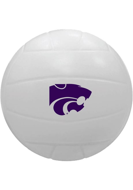 White K-State Wildcats Volleyball Stress ball