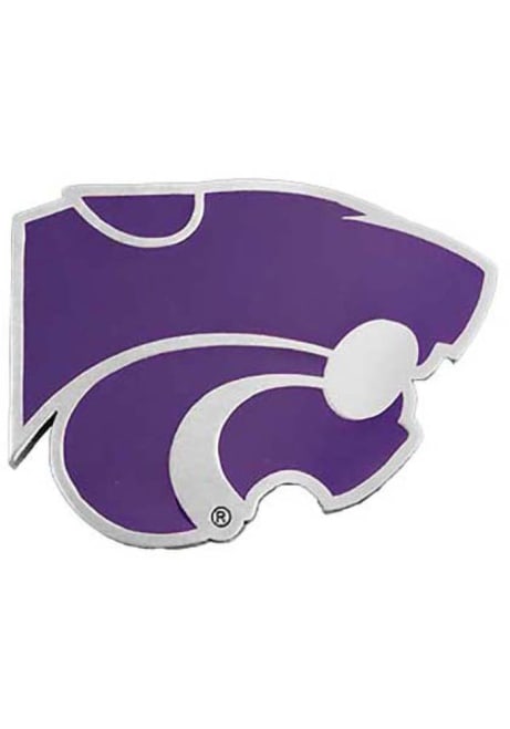 Purple K-State Wildcats Pewter Car Emblem