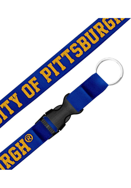 Pitt Panthers Blue Woven Lanyard