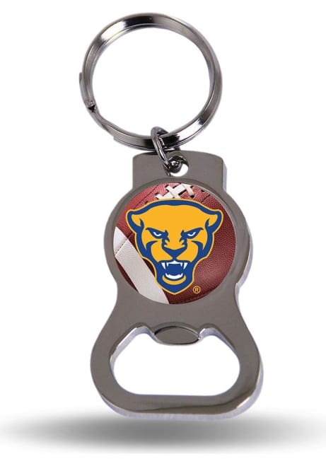 Blue Pitt Panthers Bottle Opener Keychain