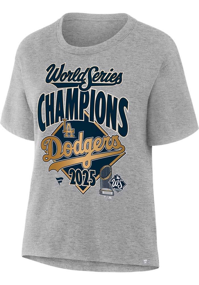 Los Angeles Dodgers Womens ATHLETICGREY 2025 World Series