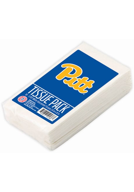 Navy Blue Pitt Panthers Team Logo Tissue Box