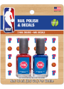 Detroit Pistons Nail Polish and Decal Set Cosmetics