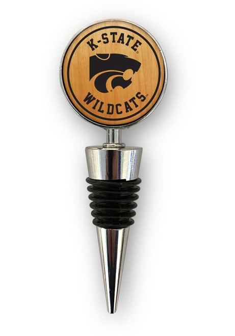 Brown K-State Wildcats Bottle Stop Wine Accessory