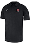 Main image for Mens Rutgers Scarlet Knights Black Nike Heather Short Sleeve Polo Shirt