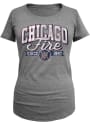 Chicago Fire Womens Grey Triblend Scoop