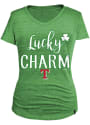 Texas Rangers Womens Green Lucky Charm T-Shirt