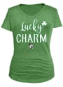 K-State Wildcats Womens Green Lucky Charm T-Shirt