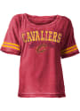 Cleveland Cavaliers Womens Red Washes Scoop