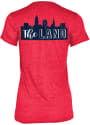 Cleveland Indians Womens Grey The Land Skyline T-Shirt