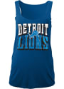 Detroit Lions Womens Washes Tank Top - Blue