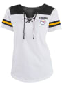 Pittsburgh Steelers Womens White Athletic T-Shirt