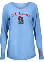 St Louis Cardinals Womens Timeless Dana T-Shirt - Light Blue