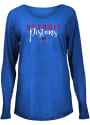 Detroit Pistons Womens Timeless Taylor T-Shirt - Blue