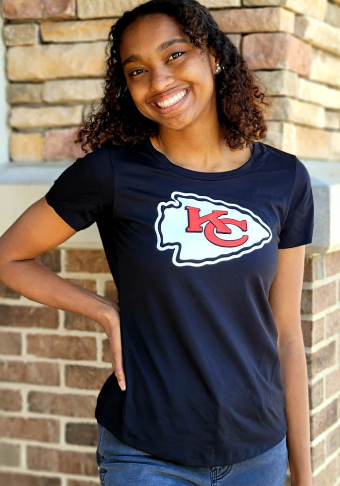 New Era Kansas City Chiefs Womens Black Contemporary T Shirt