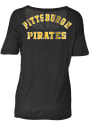 Pittsburgh Pirates Womens Slub T-Shirt - Black