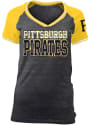 Pittsburgh Pirates Womens Triblend T-Shirt - Black