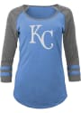 Kansas City Royals Womens Raglan T-Shirt - Blue