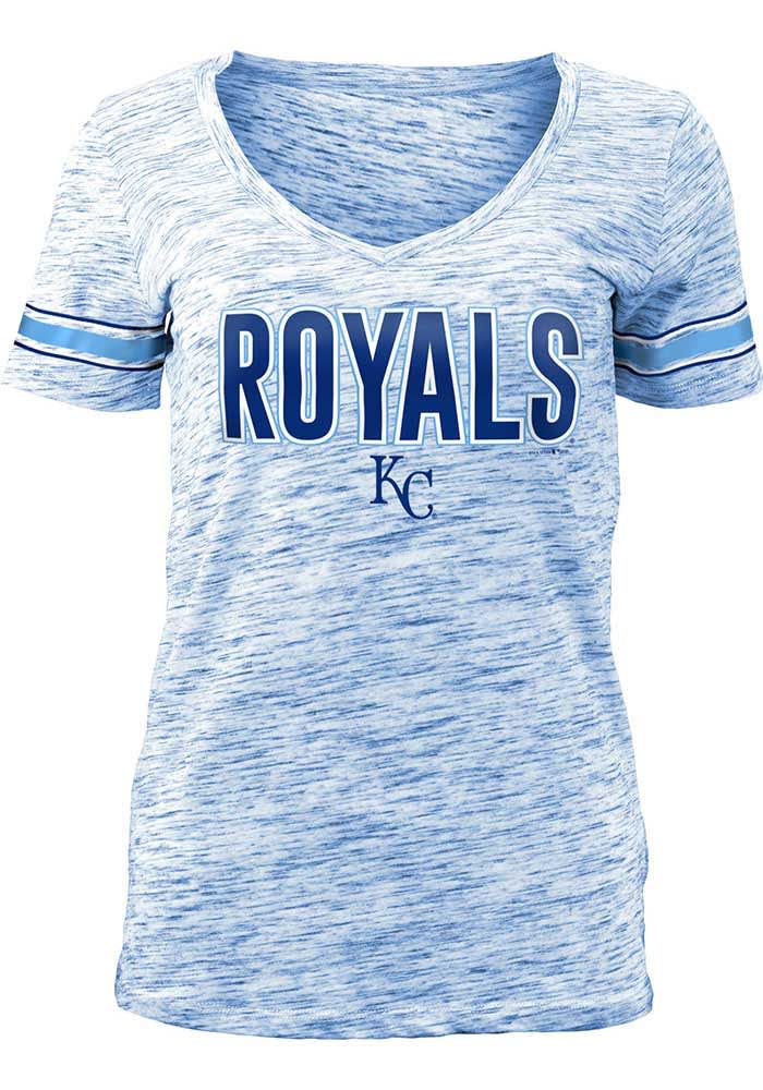 New Era Kansas City Royals Womens Blue Novelty Detail Short Sleeve T Shirt