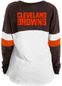 Cleveland Browns Womens Athletic T-Shirt - White