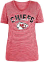 Kansas City Chiefs Womens Space Dye T-Shirt - Red