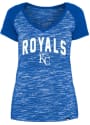 Kansas City Royals Womens Space Dye T-Shirt - Blue