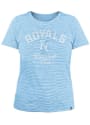 Kansas City Royals Womens Space Dye T-Shirt - Light Blue