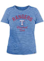 Texas Rangers Womens Space Dye T-Shirt - Blue
