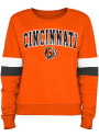 Cincinnati Bengals Womens Contrast Crew Sweatshirt - Orange