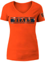 Chicago Bears Womens Outline T-Shirt - Orange