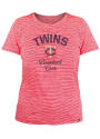 Minnesota Twins Womens Space Dye T-Shirt - Red