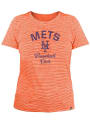 New York Mets Womens Space Dye T-Shirt - Orange