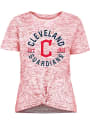 Cleveland Indians Womens Novelty T-Shirt - Red