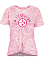 Pittsburgh Steelers Womens Novelty T-Shirt - Pink