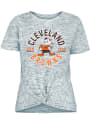 Cleveland Browns Womens Novelty T-Shirt - Grey