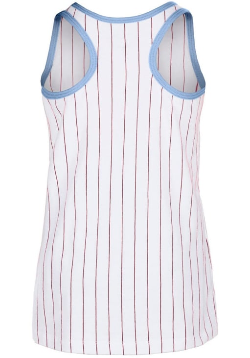 New Era Philadelphia Phillies Girls White Wordmark Heart Coop Short Sleeve Tank Top