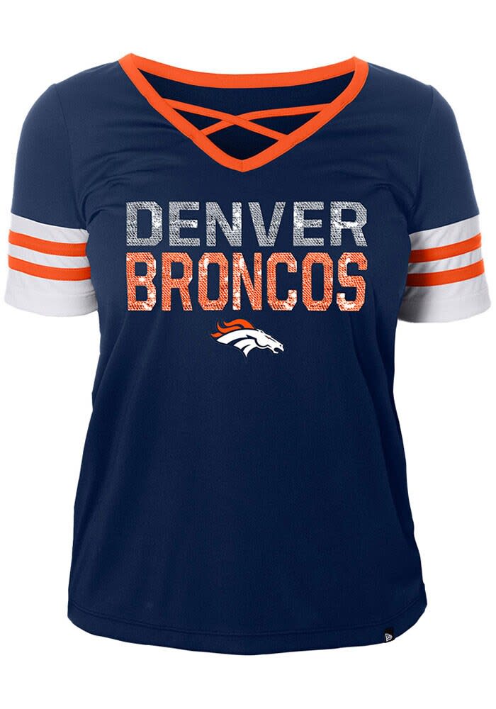 Denver Broncos Womens New Era Active Fashion Football Jersey NAVY