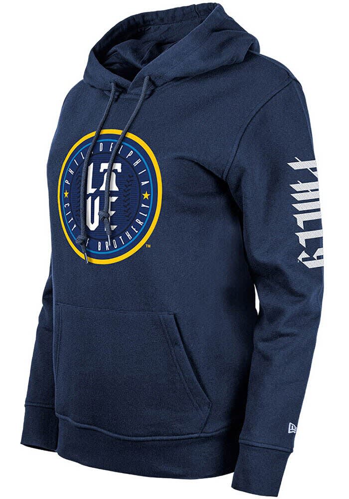売れ筋商品|||４７ブランド カットソー トップス レディース Women's Navy Philadelphia Phillies City Connect Shortstop Cropped Pullover Hoodie Navy womens-47-navy-philadelphia-