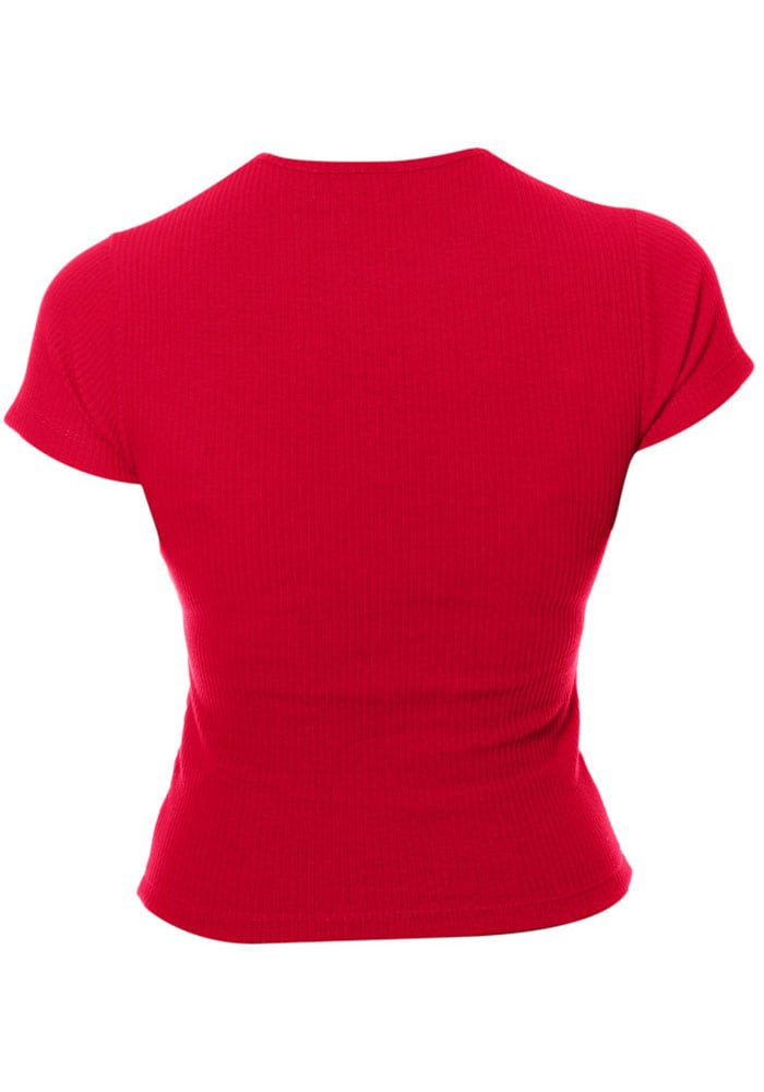 New Era Texas Rangers Womens Red Babydoll T-Shirt - 88887312