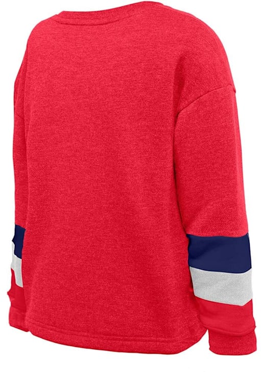 New Era Philadelphia Phillies Girls Red Bubble Heart Long Sleeve Sweatshirt