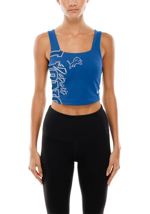 New Era Detroit Lions Womens Blue Reversible Sport Tank Top