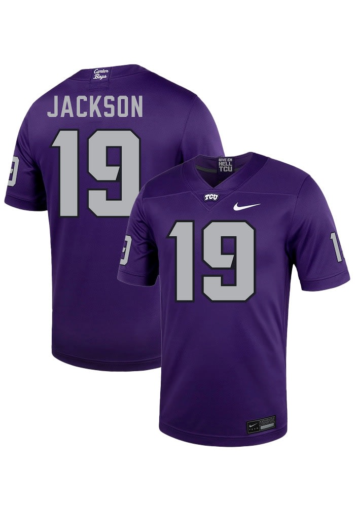 Kylin Jackson TCU Horned Frogs PURPLE Football NIL Name And Number