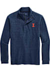 Main image for Mens Illinois Fighting Illini Navy Blue Vineyard Vines Calmwater Qtr Zip Pullover
