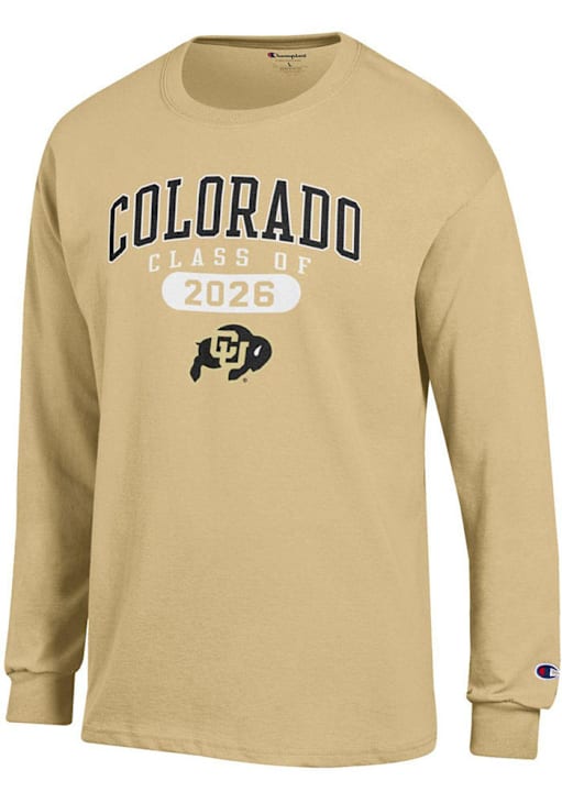 Mens Colorado Buffaloes Gold Champion Class of 2026 Jersey Tee